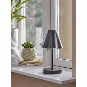 Przenośna lampa stołowa LIANNA - czarny