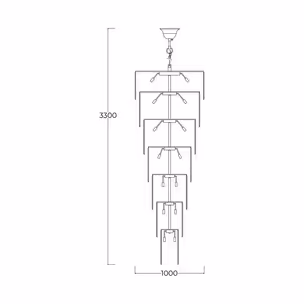 Lampa wisząca LUXE 18006-69-CHR - chrom