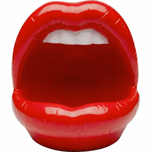 Figurka dekoracyjna LIPS - czerwony