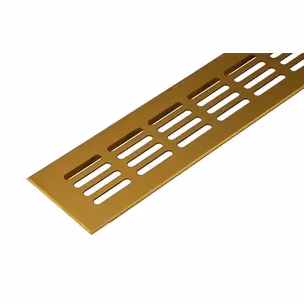 Kratka wentylacyjna 80 L-250mm aluminium C-23 złoty anodowany mat