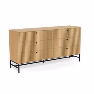 Komoda ALBANY 6 szuflad - dąb