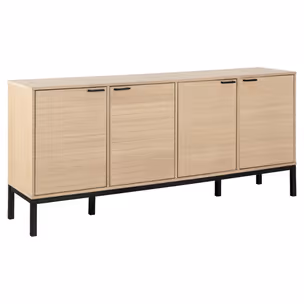 Komoda 4-drzwiowa KENSINGTON - dąb bielony