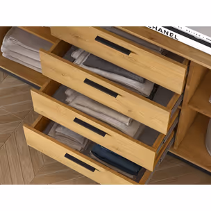 Komoda MODESTO 04 - dąb stylowy/ czarny
