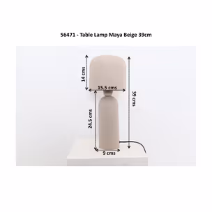 Lampa stołowa MAYA 39 - beżowy
