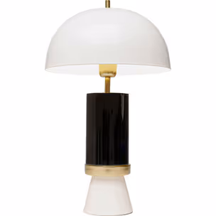 Lampa stołowa JOSY - biały/czarny