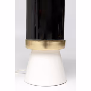 Lampa stołowa JOSY - biały/czarny