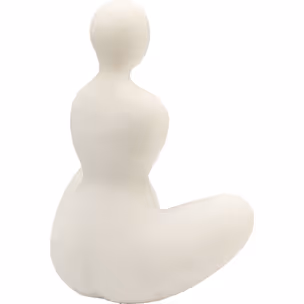 Figurka dekoracyjna SOFT WOMAN - beżowy