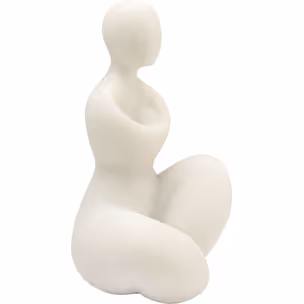 Figurka dekoracyjna SOFT WOMAN - beżowy