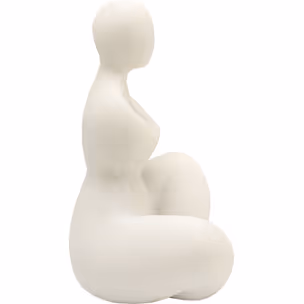 Figurka dekoracyjna SOFT WOMAN - beżowy