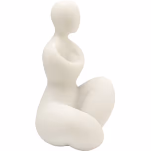 Figurka dekoracyjna SOFT WOMAN - beżowy