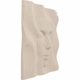 Dekoracja ścienna 3D SOFT FACE 60x60 - beżowy