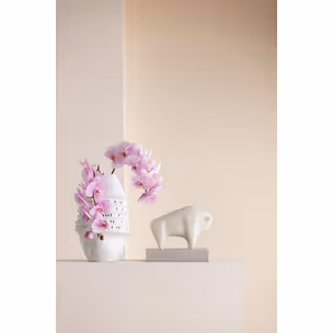 Figurka dekoracyjna SOFT BULL - beżowy