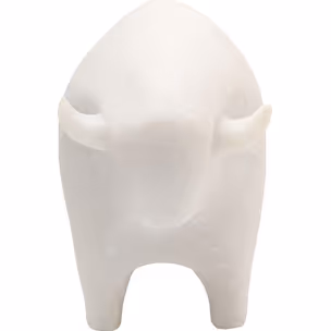 Figurka dekoracyjna SOFT BULL - beżowy