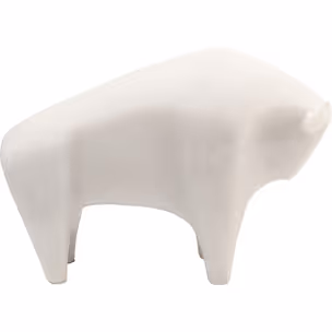 Figurka dekoracyjna SOFT BULL - beżowy