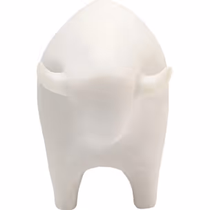 Figurka dekoracyjna SOFT BULL - beżowy