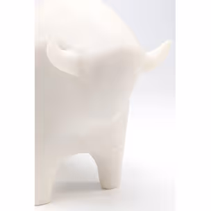 Figurka dekoracyjna SOFT BULL - beżowy