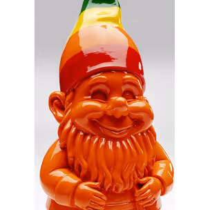 Figurka dekoracyjna GNOME STANDING RAINBOW 46 - pomarańczowy