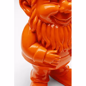 Figurka dekoracyjna GNOME STANDING RAINBOW 46 - pomarańczowy