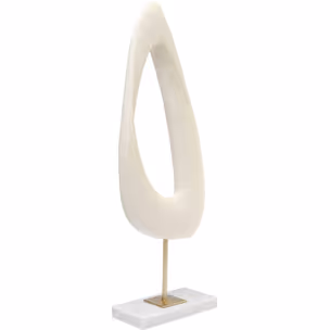 Figurka dekoracyjna SOFT SHAPE 18x52.5 - beżowy