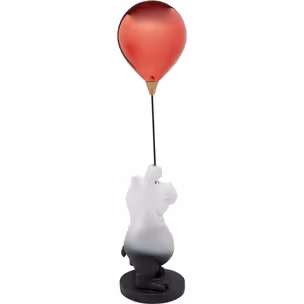 Figurka dekoracyjna BALLOON HIPPO 69 - czerwony