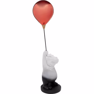Figurka dekoracyjna BALLOON HIPPO 69 - czerwony