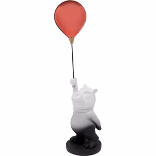 Figurka dekoracyjna BALLOON HIPPO 69 - czerwony