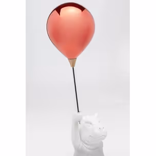 Figurka dekoracyjna BALLOON HIPPO 69 - czerwony
