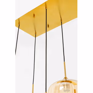 Lampa wisząca SPHERE AMBER 10 - bursztynowy