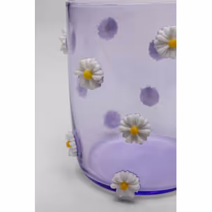Szklanka PARTY FLOWERS - fioletowy