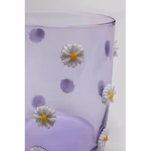 Szklanka PARTY FLOWERS - fioletowy