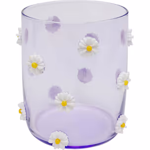 Szklanka PARTY FLOWERS - fioletowy