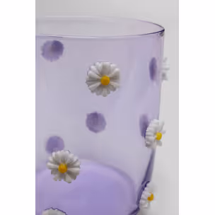 Szklanka PARTY FLOWERS - fioletowy