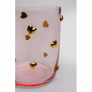 Szklanka PARTY HEARTS - różowy/złoty