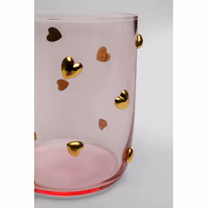 Szklanka PARTY HEARTS - różowy/złoty