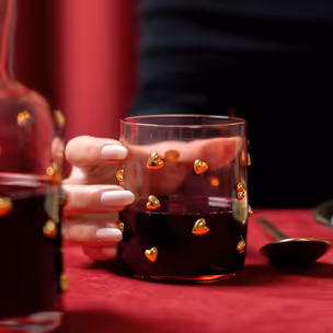 Szklanka PARTY HEARTS - różowy/złoty