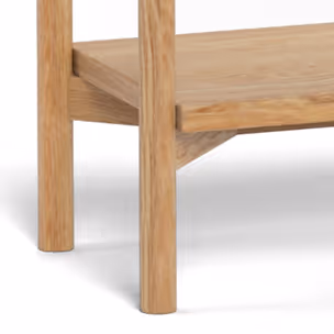 Regał drewniany BRAIDWOOD 160 cm - dąb