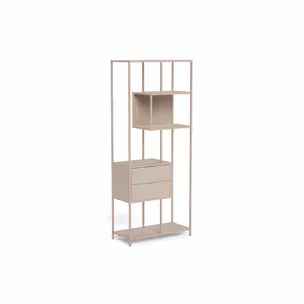 Regał z szufladami SEAFORD 77 cm - szary