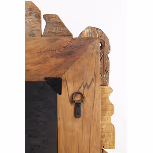Lustro wiszące BE MIND 90x160 - drewno z recyklingu