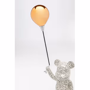 Figurka dekoracyjna BALLOON BEAR 60 - biały/złoty