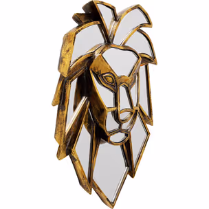 Dekoracja ścienna LION MIRROR - złoty