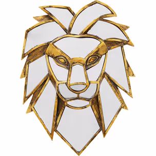 Dekoracja ścienna LION MIRROR - złoty