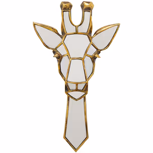 Dekoracja ścienna GIRAFFE MIRROR - złoty