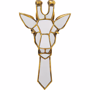 Dekoracja ścienna GIRAFFE MIRROR - złoty