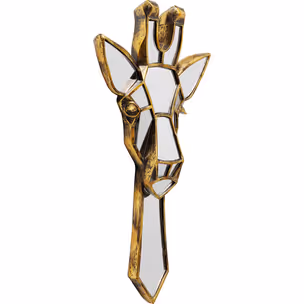 Dekoracja ścienna GIRAFFE MIRROR - złoty