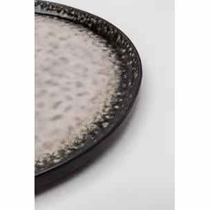 Talerz obiadowy z kamionki SOHO 27 cm - szary