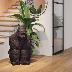 Dekoracja stojąca XXL GORILLA - czarny