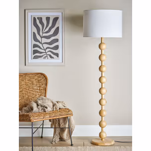 Giacoma Floor Lamp, Nature, Rubberwood D44xH154,5 cm