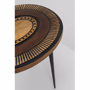 Stolik kawowy MEDINA OVAL 40x30 - brązowy