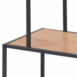 Regał SEAFORD 114 cm - dąb dziki/czarny