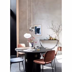 Lampa wisząca szklana 22x17 - szary/złoty